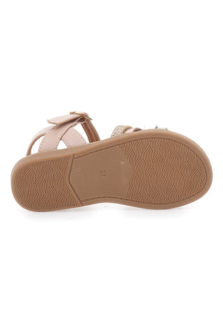 Roza sandali z večbarvnimi trakovi Pitt Kids 39G2551S