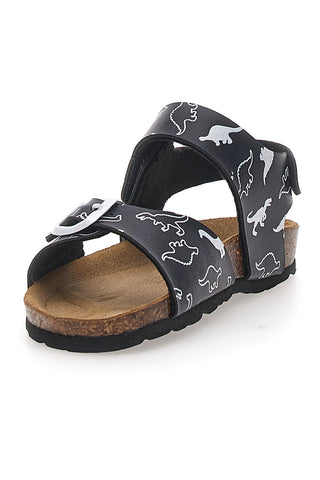 Sandali Navy z belimi vzorci, izdelani v Italiji PITT KIDS 45289GDN