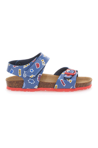 Modri in rdeči sandali Made in Italy PITT KIDS 45289GHP