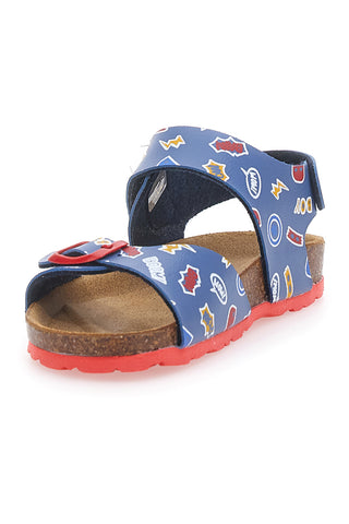 Modri in rdeči sandali Made in Italy PITT KIDS 45289GHP