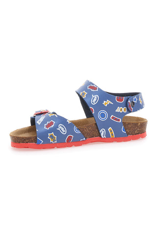 Modri in rdeči sandali Made in Italy PITT KIDS 45289GHP