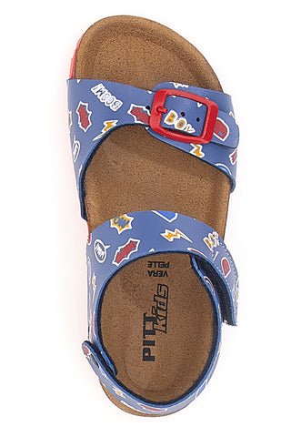 Modri in rdeči sandali Made in Italy PITT KIDS 45289GHP