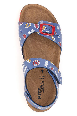 Modri in rdeči sandali Made in Italy PITT KIDS 45289GHP