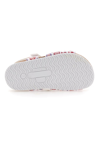 Bele sandale s potiskom srčkov Pittarello Bio 257A745SR