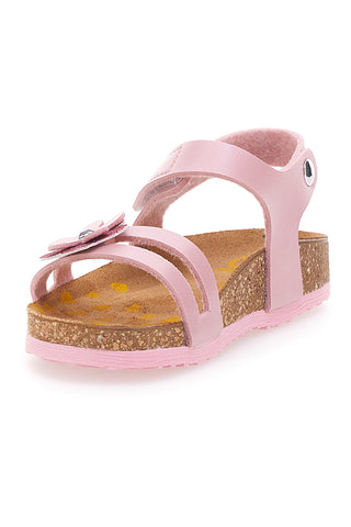Roza sandali z okrasnim cvetom in udobno podlogo PITTARELLO BIO 257A005SR