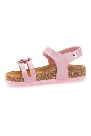 Roza sandali z okrasnim cvetom in udobno podlogo PITTARELLO BIO 257A005SR