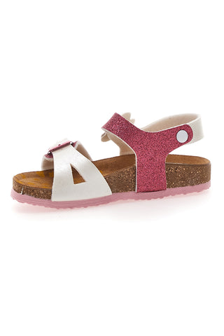 Bele in roza sandale z bleščicami Pittarello Bio 257A084SR