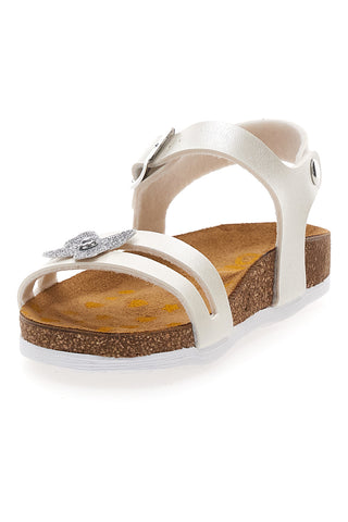 Bele sandale z okraski Pittarello Bio 257A010SR