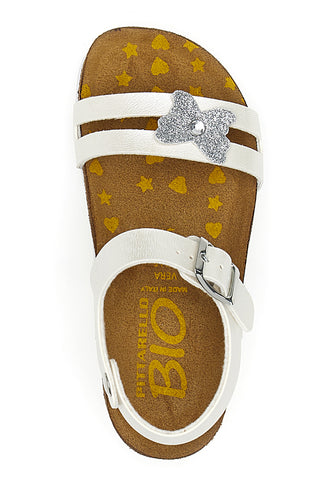Bele sandale z okraski Pittarello Bio 257A010SR
