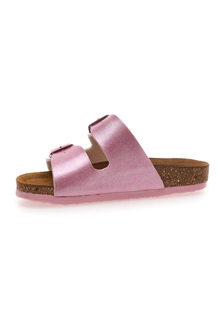 Bele in roza natikači z dvojno zaponko PITTARELLO BIO 257A206SR