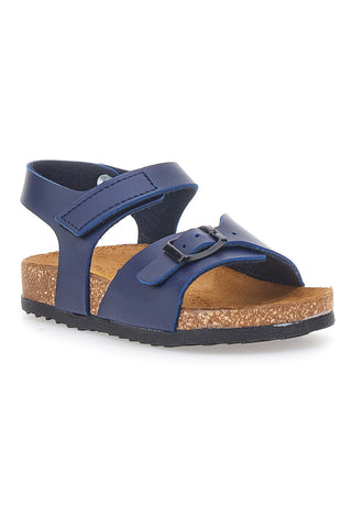 Modre sandale s sponko in nastavljivim trakom Pittarello Bio 257A080SR