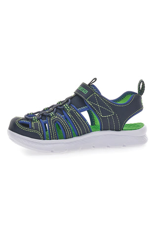 Modri športni sandali z zapenjanjem na velcro Skechers C-Flex Sandal 2 Heart Blast