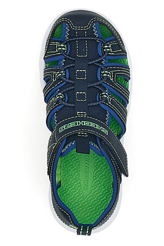 Modri športni sandali z zapenjanjem na velcro Skechers C-Flex Sandal 2 Heart Blast