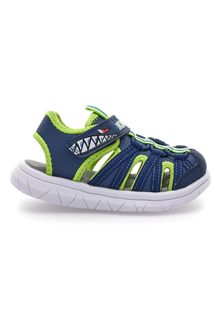 Modro-zeleni sandali s trakom Pitt kids K25506