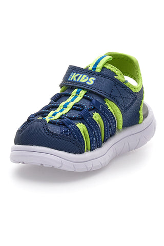 Modro-zeleni sandali s trakom Pitt kids K25506