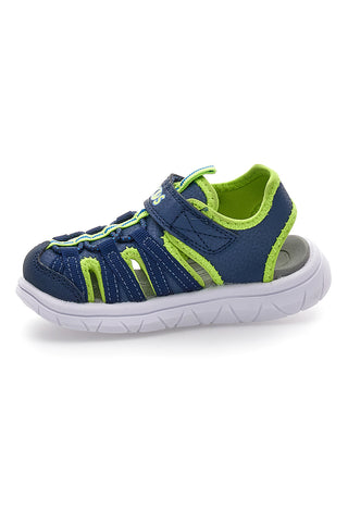 Modro-zeleni sandali s trakom Pitt kids K25506