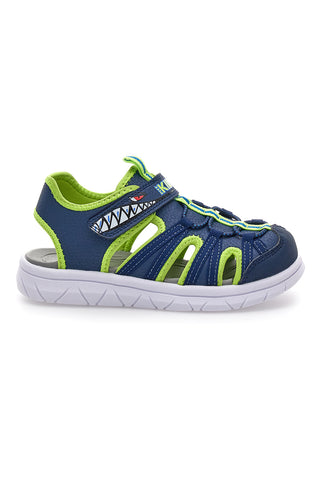 Modro-zeleni sandali s trakom Pitt kids K25506
