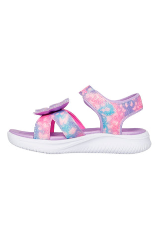 Vijolični sandali z metulji Skechers Jumpsters Sandal Butterfly Brights