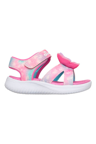 Roza sandali z metulji Skechers Jumpsters Sandal Butterfly Brights