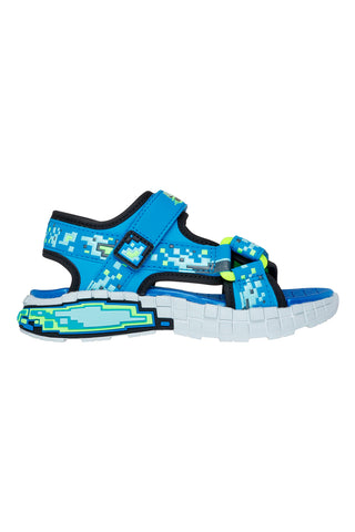 Modri športni sandali z grafičnim potiskom Skechers Mega-Splash 4K