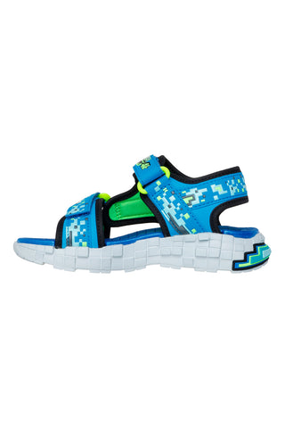 Modri športni sandali z grafičnim potiskom Skechers Mega-Splash 4K