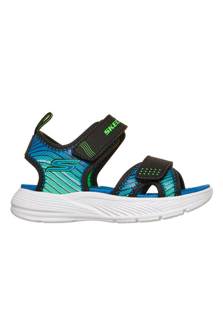 Skechers Microspec-Splash črni lahki športni sandali