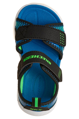 Skechers Microspec-Splash črni lahki športni sandali