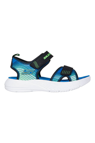 Skechers Microspec-Splash črni lahki športni sandali