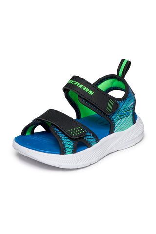 Skechers Microspec-Splash črni lahki športni sandali
