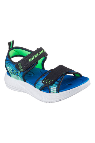 Skechers Microspec-Splash črni lahki športni sandali