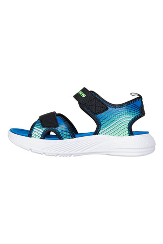 Skechers Microspec-Splash črni lahki športni sandali