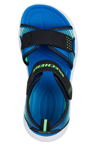 Skechers Microspec-Splash črni lahki športni sandali
