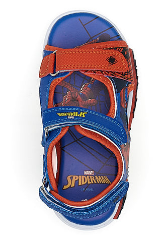 Modri in rdeči sandali z lučkami Spiderman M14485
