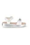 Beli sandali z naramnicami s kamenčki Pitt kids 392629S