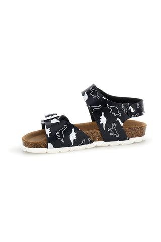 Modri sandali s potiskom dinozavrov z dvojno nastavitvijo Pitt kids 45289gdn