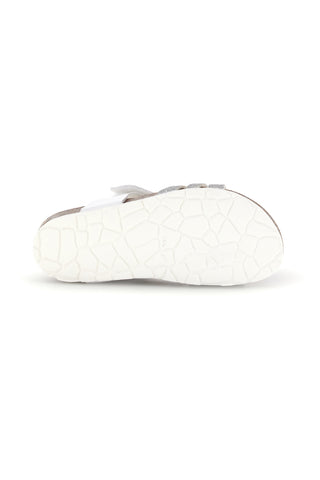 Beli sandali z naramnicami in aplikacijami Pitt kids 45266TWV