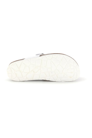 Beli sandali z zaponko in aplikacijo Pitt kids 45261GVW