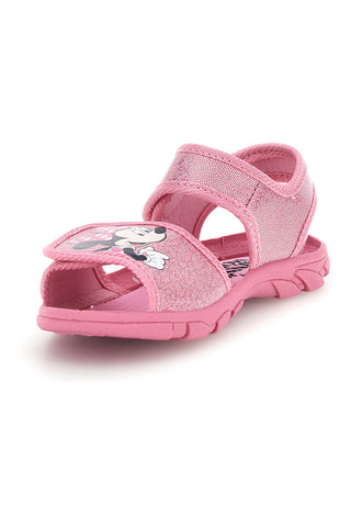 Roza sandali s potiskom Minnie in zapenjanjem na trak Minnie D3010815T