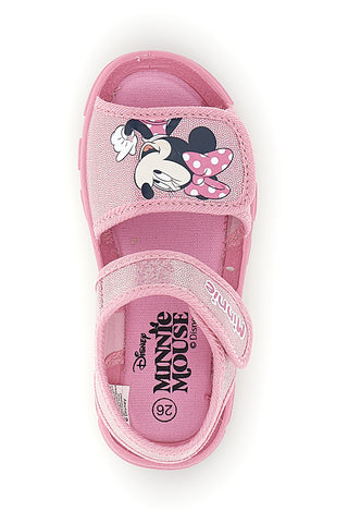 Roza sandali s potiskom Minnie in zapenjanjem na trak Minnie D3010815T