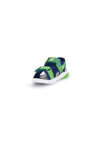 Modro-zeleni sandali z motivom T-Rexa z lučkami dinozavrov S8020229T10