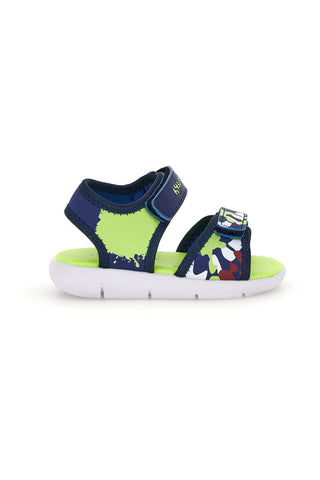 Modro-zeleni sandali Superga S63S820