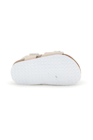 Prelivajoči se beli sandali z rožami Pitt kids 14330