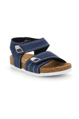 Modri sandali z naramnicami Pitt kids 14128