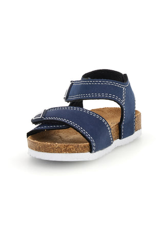 Modri sandali z naramnicami Pitt kids 14128