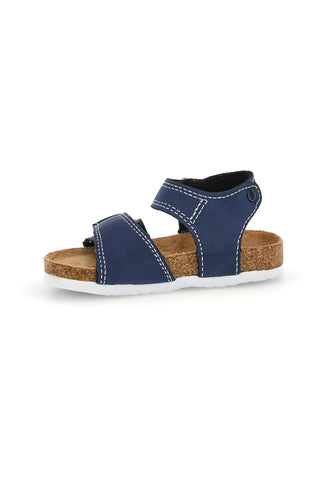 Modri sandali z naramnicami Pitt kids 14128