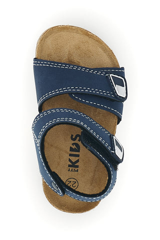 Modri sandali z naramnicami Pitt kids 14128