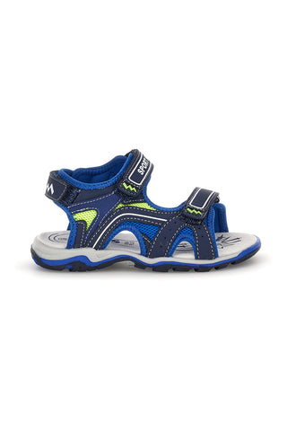 Modri sandali z naramnicami Pitt kids 15115