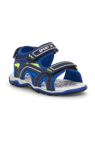 Modri sandali z naramnicami Pitt kids 15115