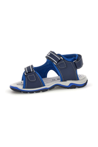 Modri sandali z naramnicami Pitt kids 15115