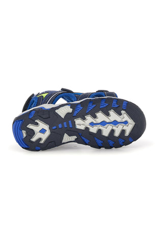 Modri sandali z naramnicami Pitt kids 15115